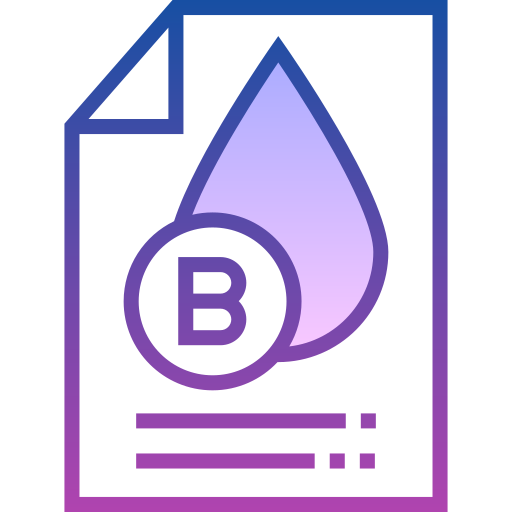 血液型 Detailed bright Gradient icon