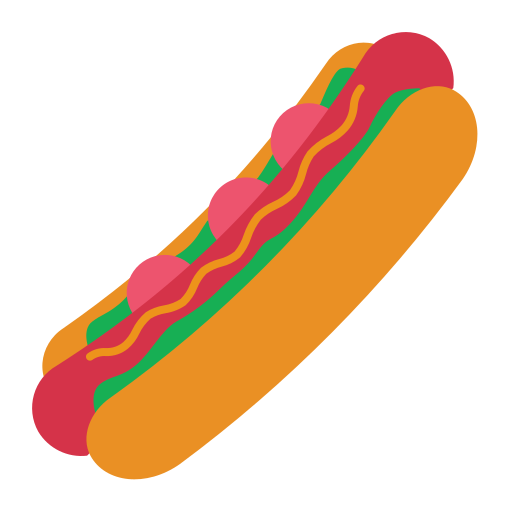 Hot dog Andinur Flat icon