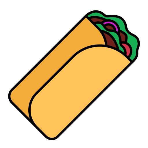 kebab Andinur Lineal color icona