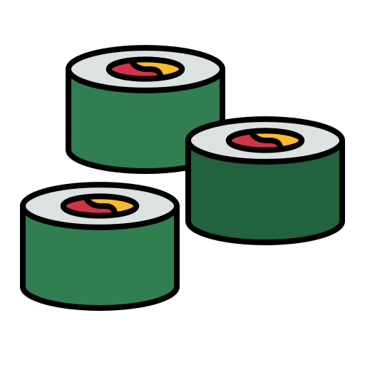 sushi Andinur Lineal color ikona