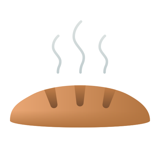 Хлеб Andinur Flat Gradient иконка