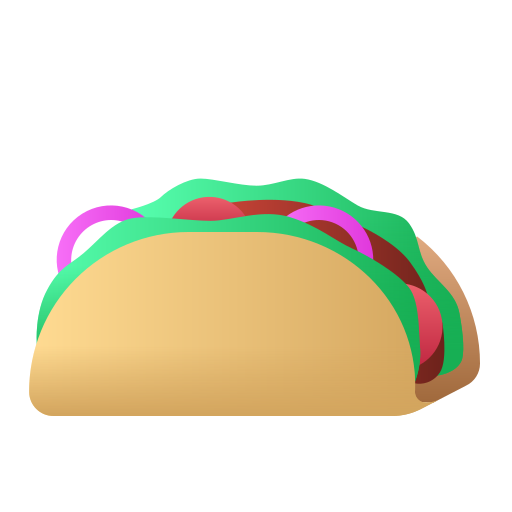 tacos Andinur Flat Gradient Icône