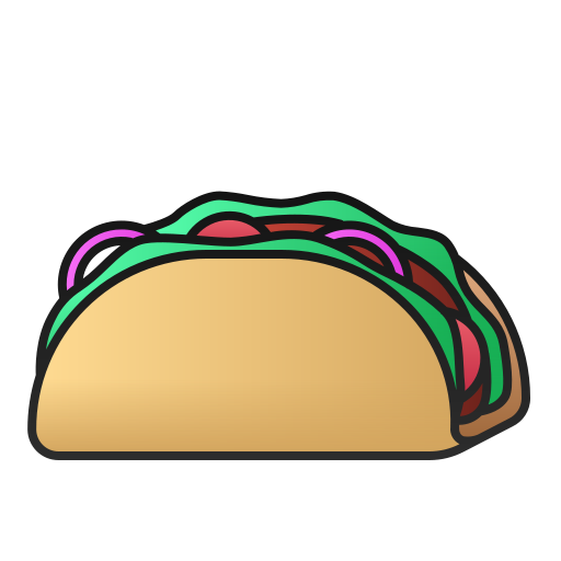 taco Andinur Lineal Color Gradient icoon
