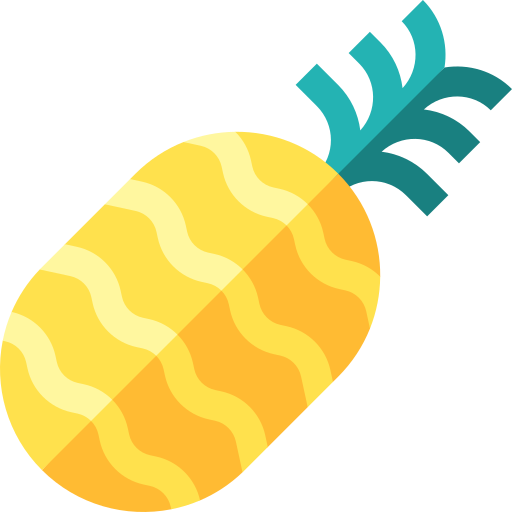 ananas Basic Straight Flat icoon