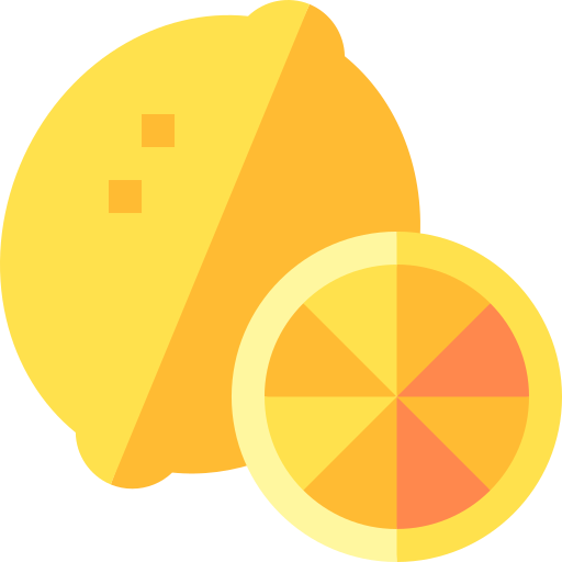 citron Basic Straight Flat Icône