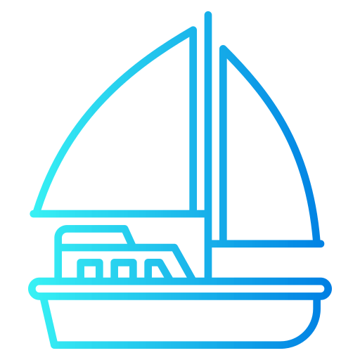 Sail boat Generic Gradient icon