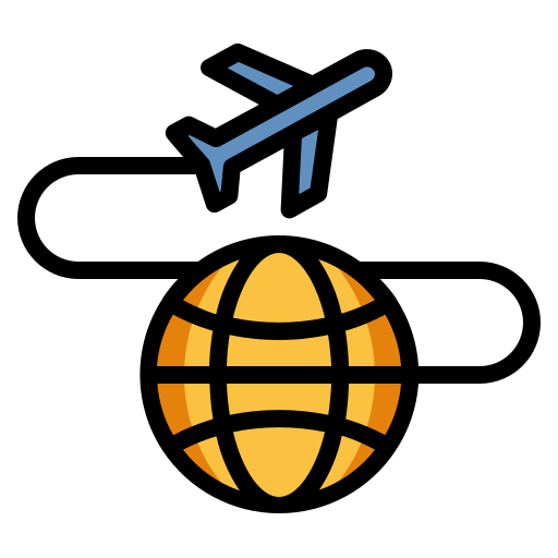 International shipping Generic Outline Color icon