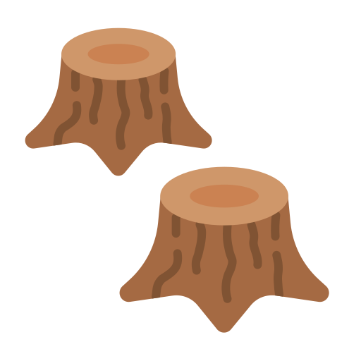 pień drzewa Generic Flat ikona