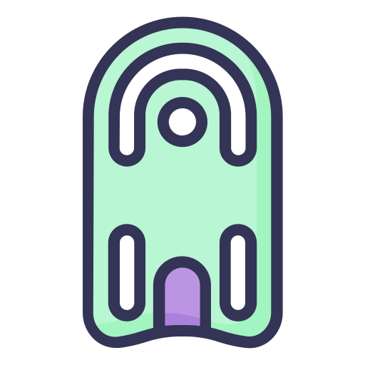 Pool kickboard Generic Outline Color icon