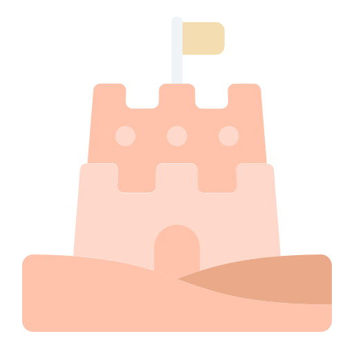 castello di sabbia Generic Flat icona