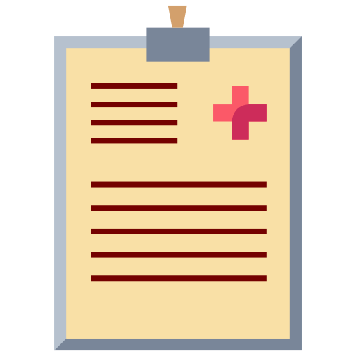 Medical prescription Generic Flat icon