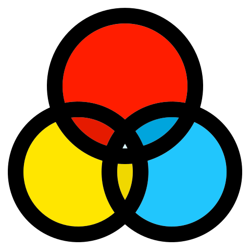 rgb Generic Outline Color ikona