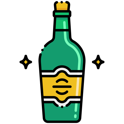 alkohol Flaticons Lineal Color icon