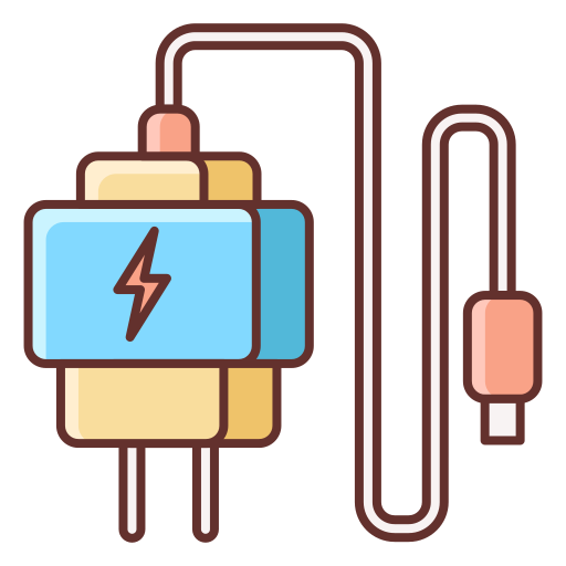 Зарядное устройство Flaticons Lineal Color иконка