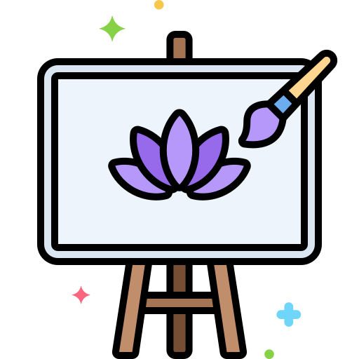Art therapy Flaticons Lineal Color icon