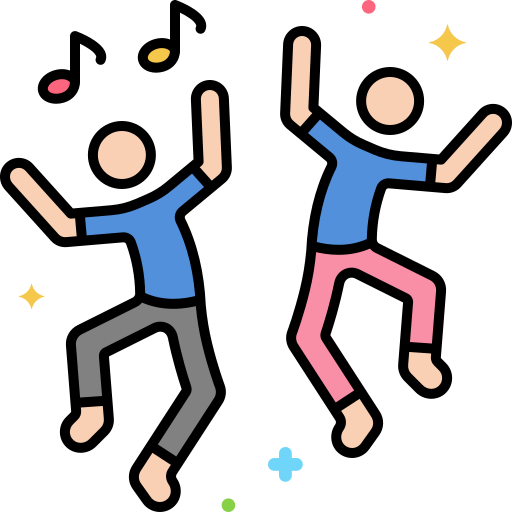 dansers Flaticons Lineal Color icoon
