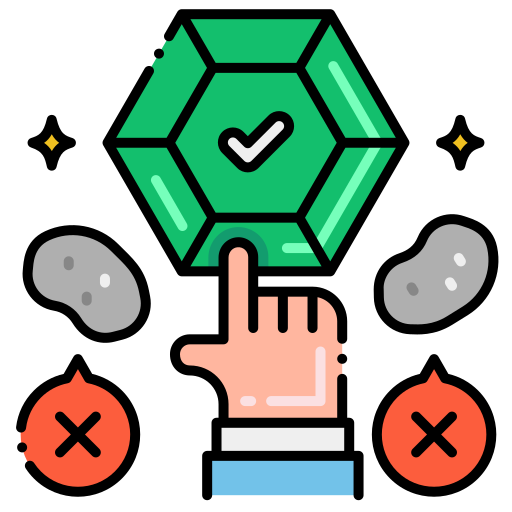 Gem Flaticons Lineal Color icon