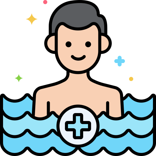 hydroterapia Flaticons Lineal Color ikona