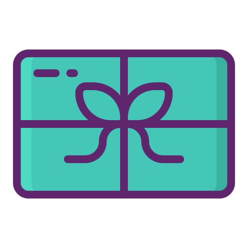 Gift card Flaticons Lineal Color icon