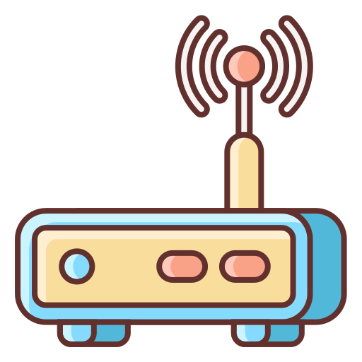 Router Flaticons Lineal Color icon