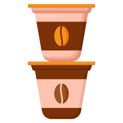 capsula di caffè Flaticons Flat icona