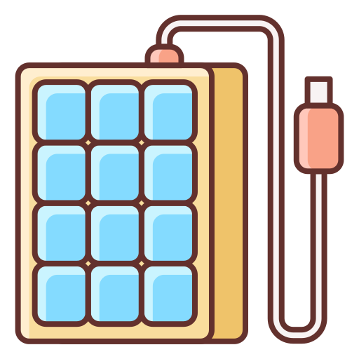 panel solar Flaticons Lineal Color icono