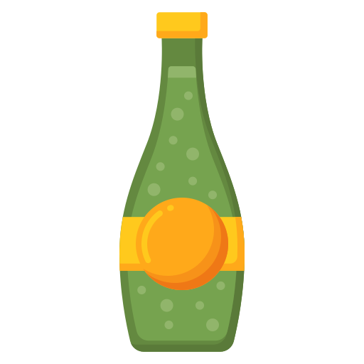 bebida espumosa Flaticons Flat icono