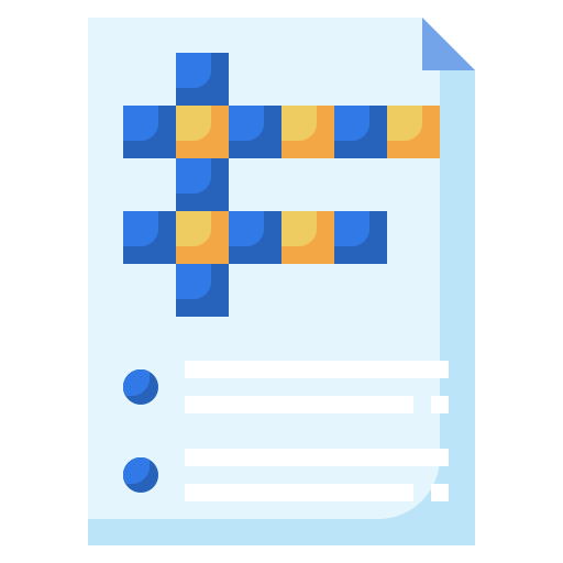 Crossword Surang Flat icon