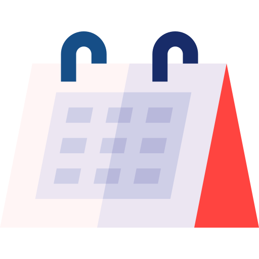 kalendarz biurkowy Basic Straight Flat ikona