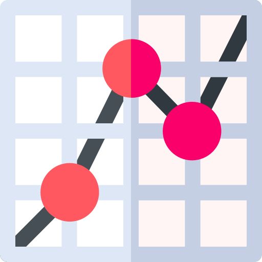 statistiche Basic Rounded Flat icona