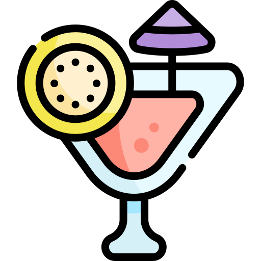 cocktail Kawaii Lineal color icon