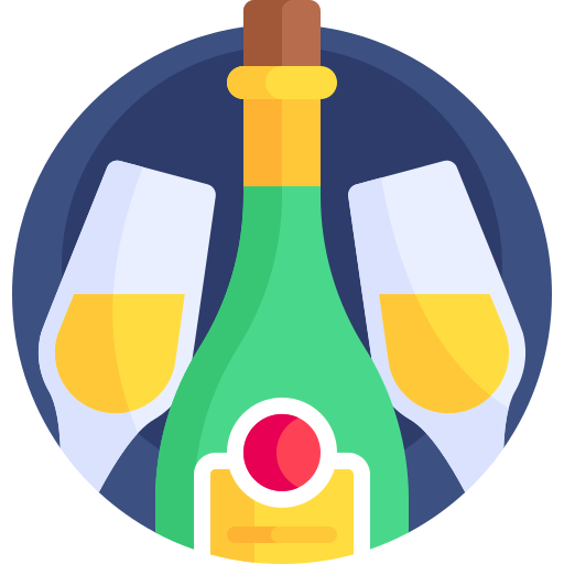 champagner Detailed Flat Circular Flat icon