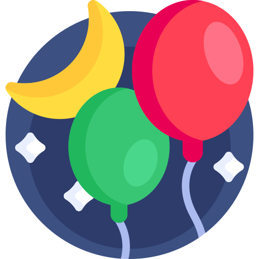 Balloons Detailed Flat Circular Flat icon