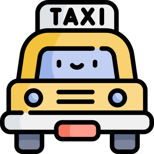 タクシー Kawaii Lineal color icon