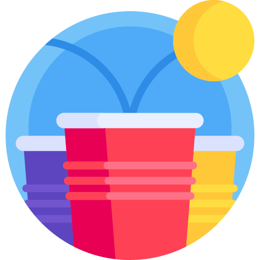 bierpong Detailed Flat Circular Flat icon