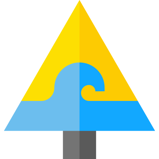 Waves Basic Straight Flat icon