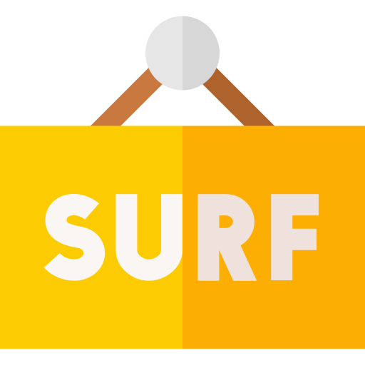 서핑 Basic Straight Flat icon