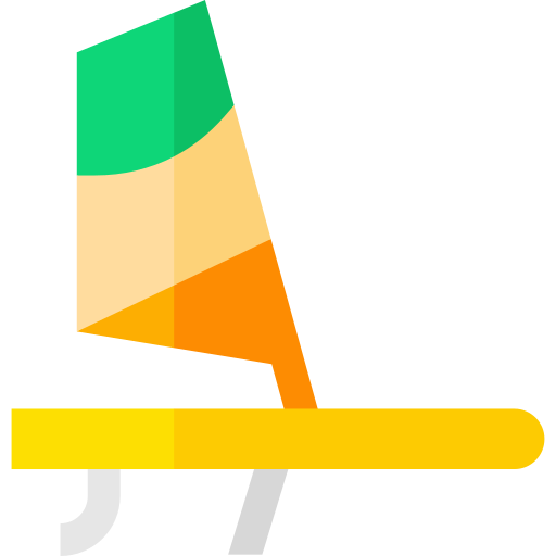 windsurfingu Basic Straight Flat ikona