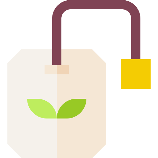 Tea bag Basic Straight Flat icon