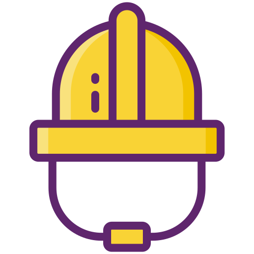 Helmet Flaticons Lineal Color icon
