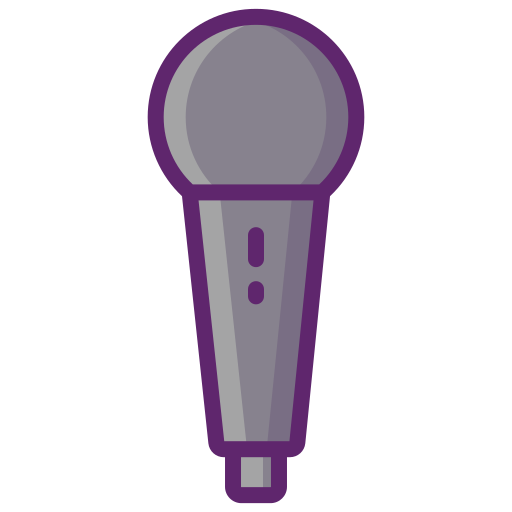 Mic Flaticons Lineal Color icon
