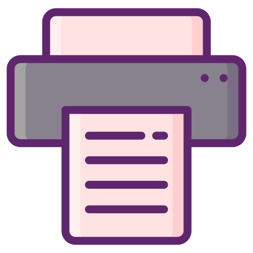 drucker Flaticons Lineal Color icon