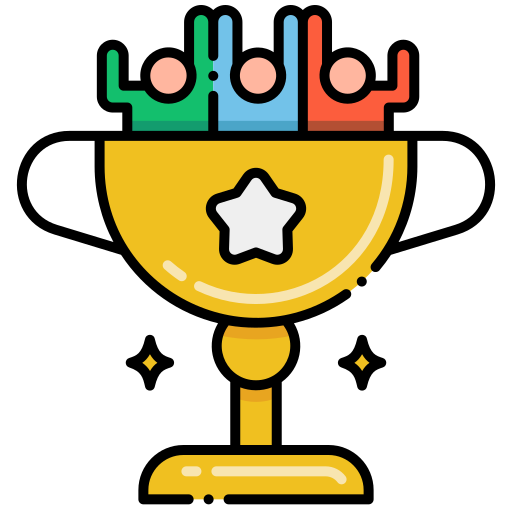 trofee Flaticons Lineal Color icoon