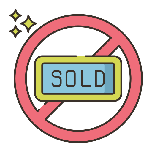 Sold out Flaticons Lineal Color icon