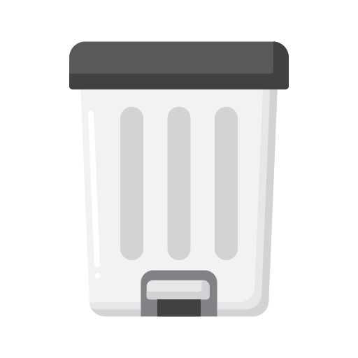 bote de basura Flaticons Flat icono