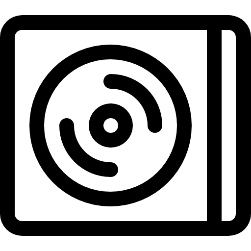 cd Basic Rounded Lineal icona