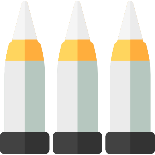 munición Basic Rounded Flat icono
