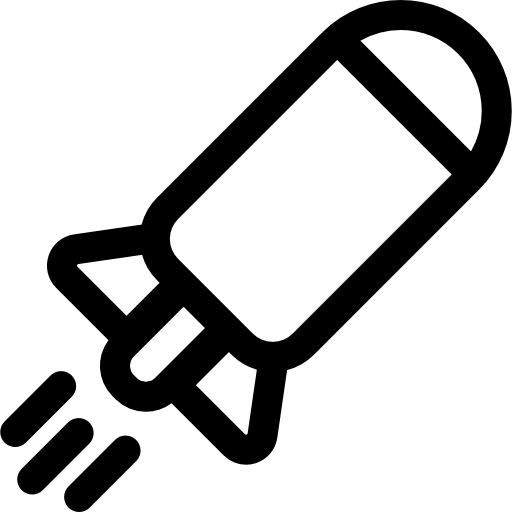 bomba Basic Rounded Lineal icona