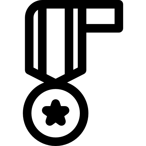 medaglia Basic Rounded Lineal icona