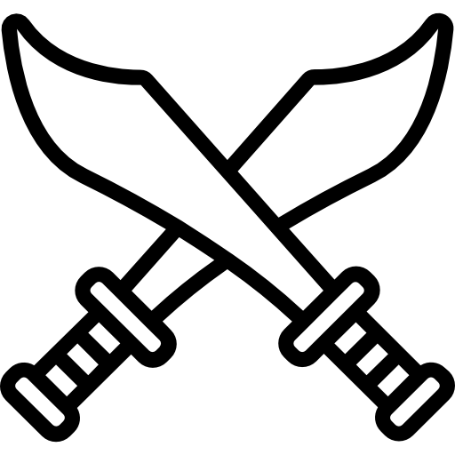 espadas Basic Mixture Lineal Ícone